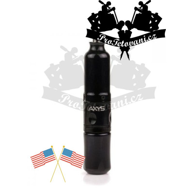 Rotační tetovací strojek Axys Valhala Black měnitelný zdvih 