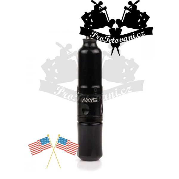 Rotační tetovací strojek Axys Valhala Black měnitelný zdvih 