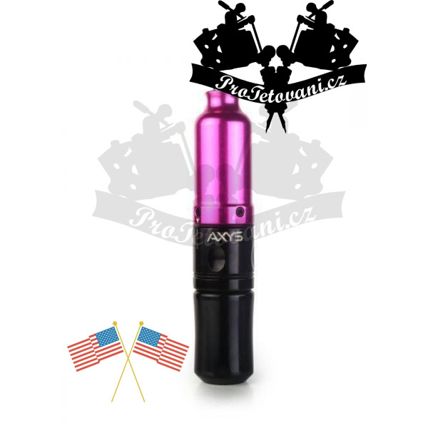 Rotační tetovací strojek Axys Valhala Pink měnitelný zdvih 