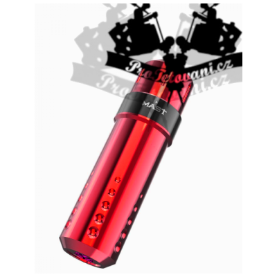 Rotační tetovací strojek MAST FLIP RED s nastavitelným zdvihem