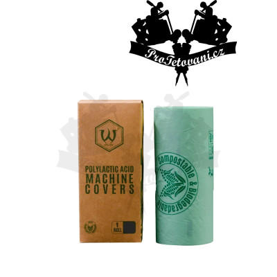 Rozložitelné obaly na tetovací strojky v roli 130mm x 140mm 300 Ks