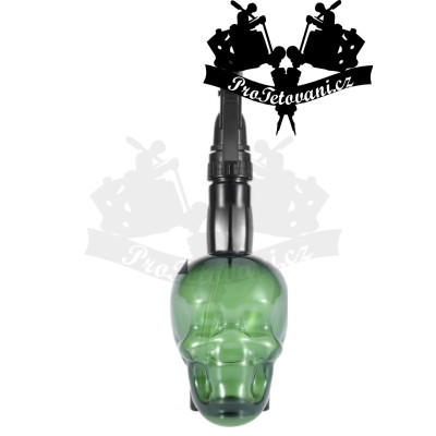 Rozprašovač na tetování 200 ml lebka zelená