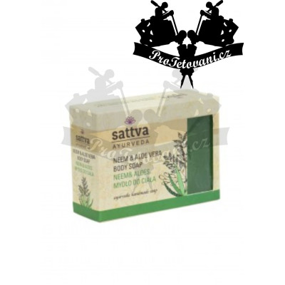 Sattva ájurvédské Neem a Aloe Vera mýdlo 125g