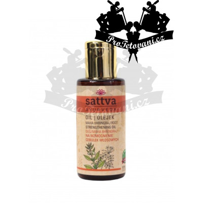 Sattva ájurvédský přírodní olej na vlasy MAHA BHRINGRAJ 100 ml