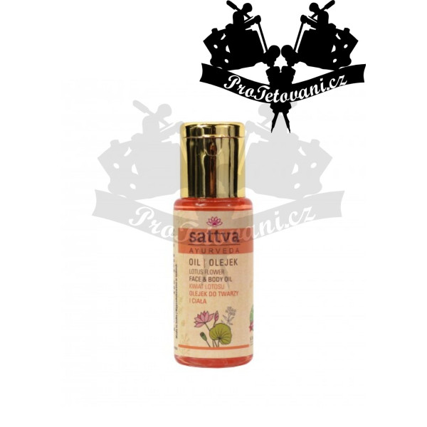 Sattva ájurvédský přírodní olej na vrásky a skvrny na obličej a tělo LOTUSOVÝ KVĚT 50 ml