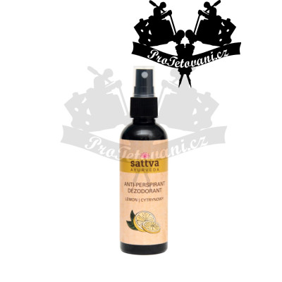Sattva ájurvédský přírodní antiperspirant deodorant na vodní bázi Citron 80 ml