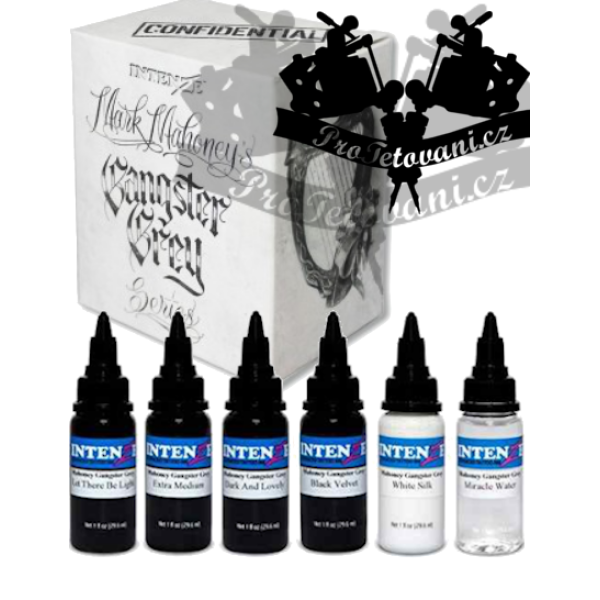 Set stínovacích uměleckých barev Intenze Mark Mahoney Gangster Grey