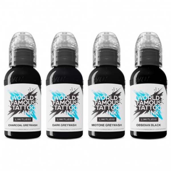 Set tetovacích barev World Famous Limitless Linning and Shading REACH 2023