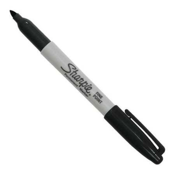 Sharpie Fine Point Black fix pro tvorbu tetovacích motivů