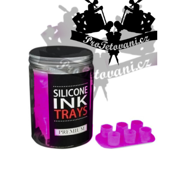 Silikonové plata kelímku pro tetování PINK BOX