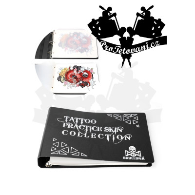 Skulldna - Kniha trénovacích kůží Tattoo practice skin collection