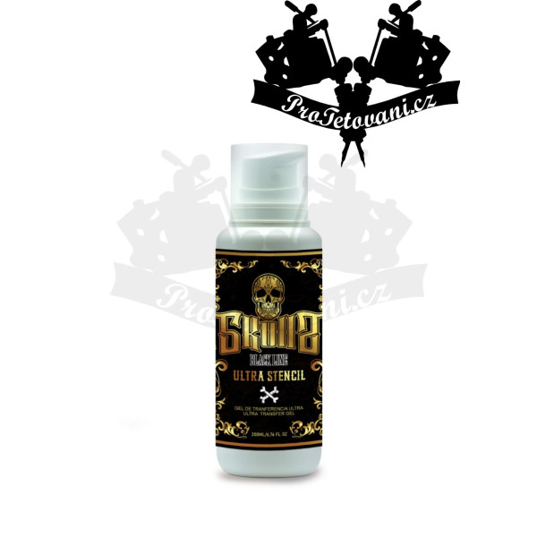 Skulls Blackline Stencil přenašeč tetovacích motivů 100 ml