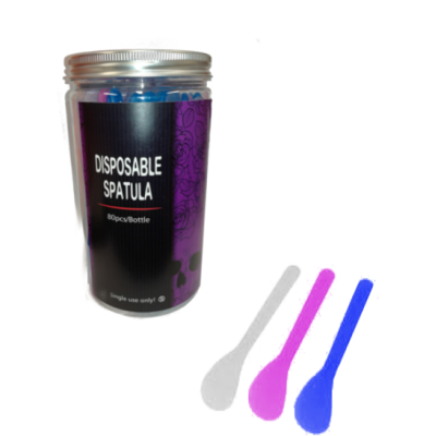 Plastové barevné špachtle balení 80ks