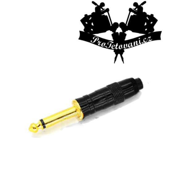 Spínač tetovacího zdroje Černý II s tlačítkem