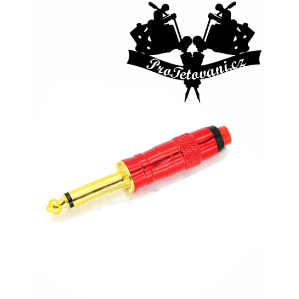 Spínač tetovacího zdroje Červený II s tlačítkem