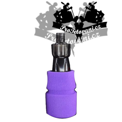 Sterilní cartridgový tetovací grip s pěnovým návlekem a prstencem