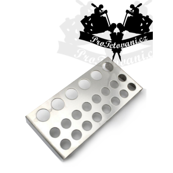 Stojánek na kalíšky s tetovací barvou 21 děr