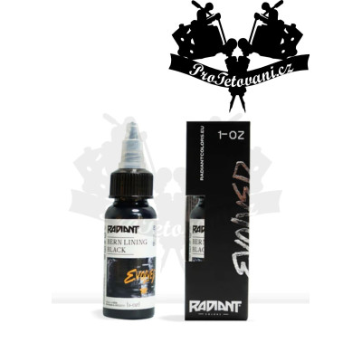 Tetovací barva Radiant EVOLVED Bern Lining Black 30 ml