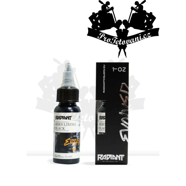 Tetovací barva Radiant EVOLVED Bern Lining Black 30 ml
