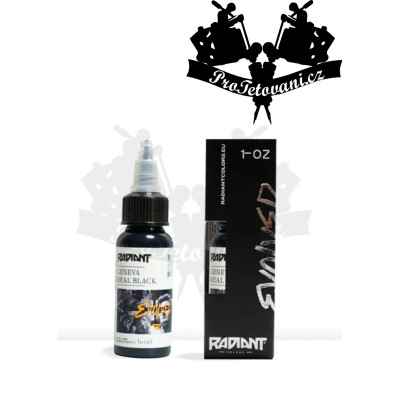 Tetovací barva Radiant EVOLVED Geneva Real Black 30 ml