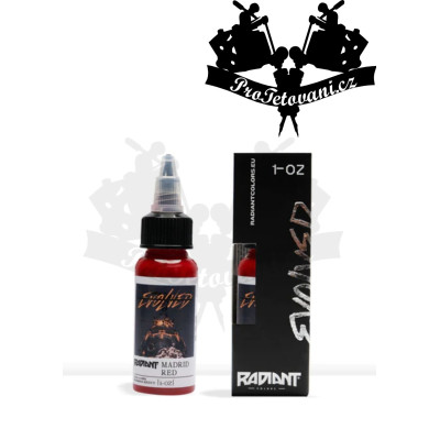 Tetovací barva Radiant EVOLVED Madrid Red 30 ml