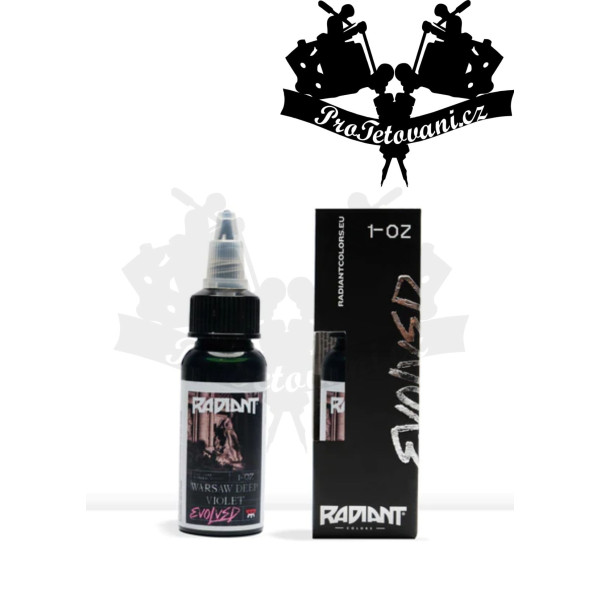 Tetovací barva Radiant EVOLVED Warsaw Deep Violet 30 ml