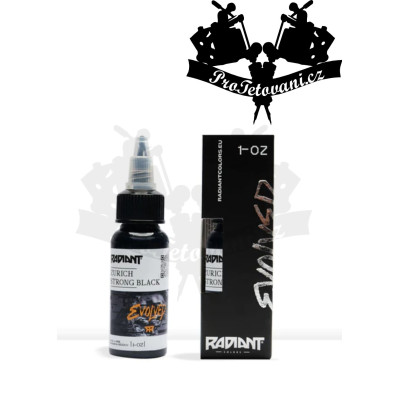 Tetovací barva Radiant EVOLVED Zurich Strong Black 30 ml