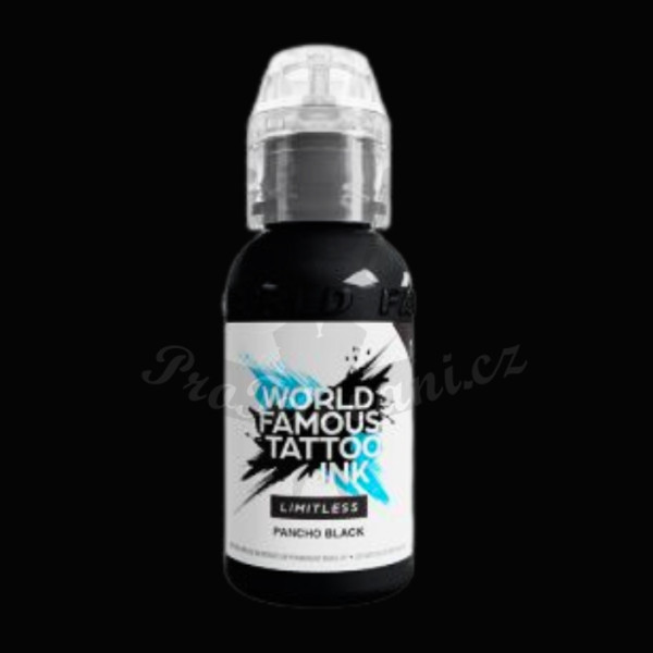 Tetovací barva World Famous Limitless Pancho Black 30 ml REACH 2023