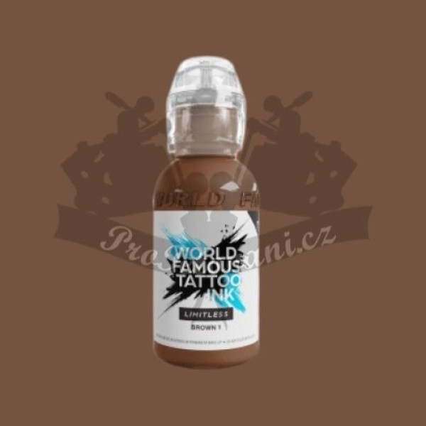Tetovací barva World Famous Limitless BROWN 1 30 ml REACH 2023