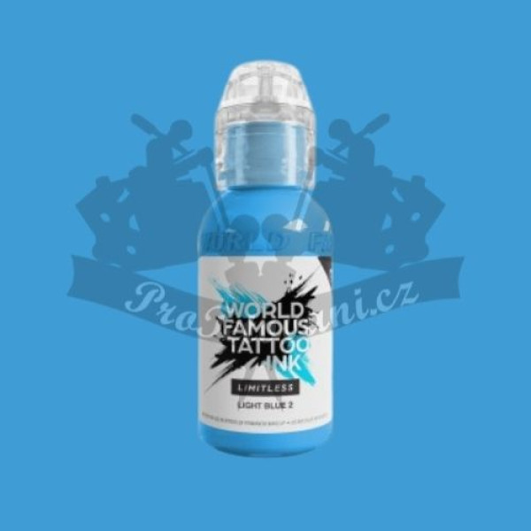 Tetovací barva World Famous Limitless LIGHT BLUE 2 30 ml REACH 2023