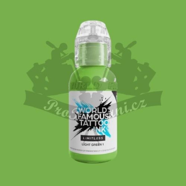 Tetovací barva World Famous Limitless LIGHT GREEN 1 30 ml REACH 2023