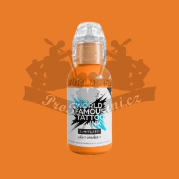 Tetovací barva World Famous Limitless LIGHT ORANGE 1 REACH 2023