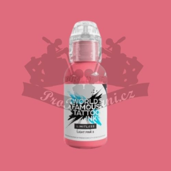 Tetovací barva World Famous Limitless LIGHT PINK 3 30 ml REACH 2023