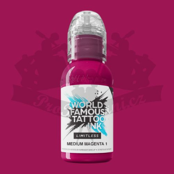 Tetovací barva World Famous Limitless MEDIUM MAGENTA 30 ml REACH