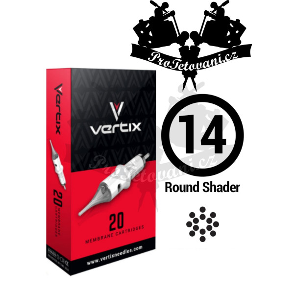 Tetovací cartridge VERTIX 14RS FK IRONS