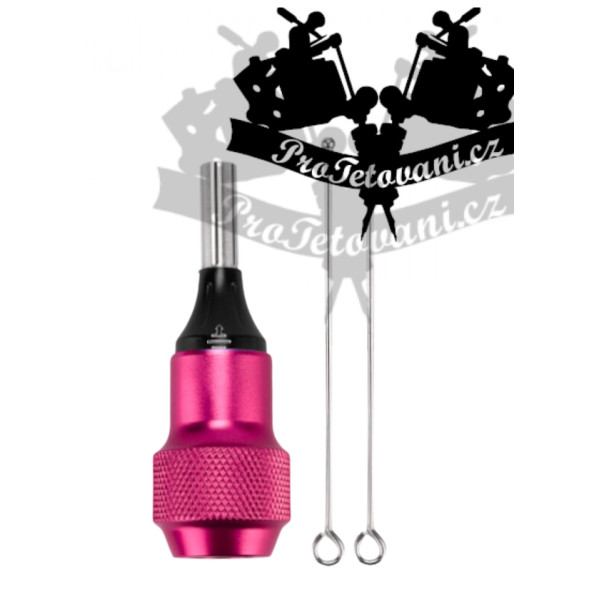 Tetovací grip H2 pink pro tetovací cartridge
