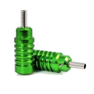 Tetovací grip ribbed green a tubus 57mm