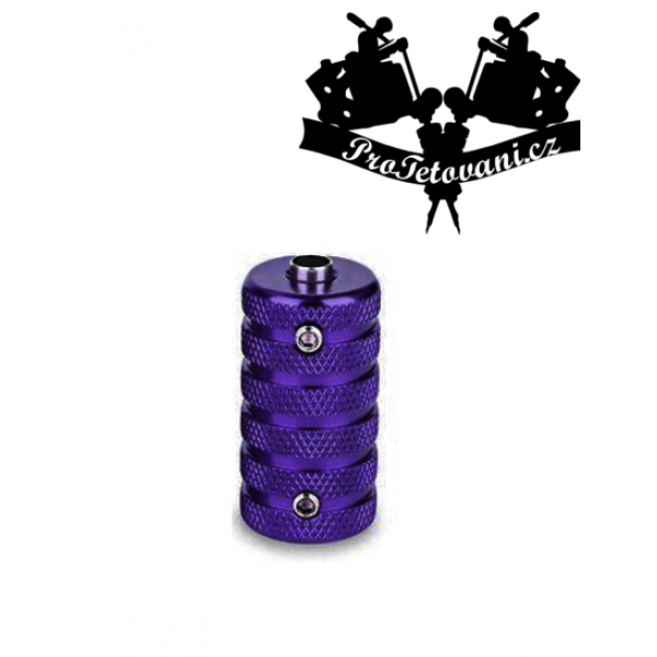 Tetovací grip a tubus protiskluzový 25 mm blue