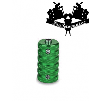 Tetovací grip a tubus protiskluzový 25 mm green