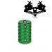 Tetovací grip a tubus protiskluzový 30 mm green