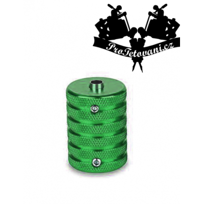 Tetovací grip a tubus protiskluzový 35 mm green