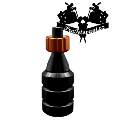 Tetovací grip pro rotační cartridgové strojky BLACK STEEL