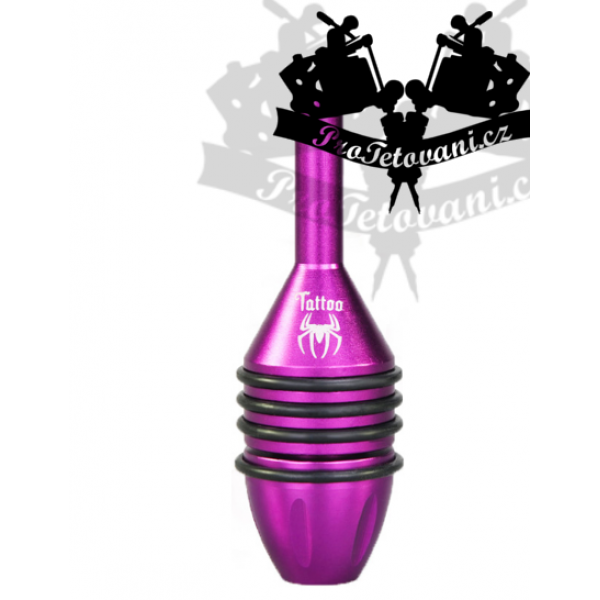 Tetovací grip SPIDERMAN purple pro klasické strojky