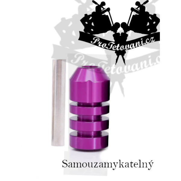 Uzavíratelný klasický tetovací grip PURPLE