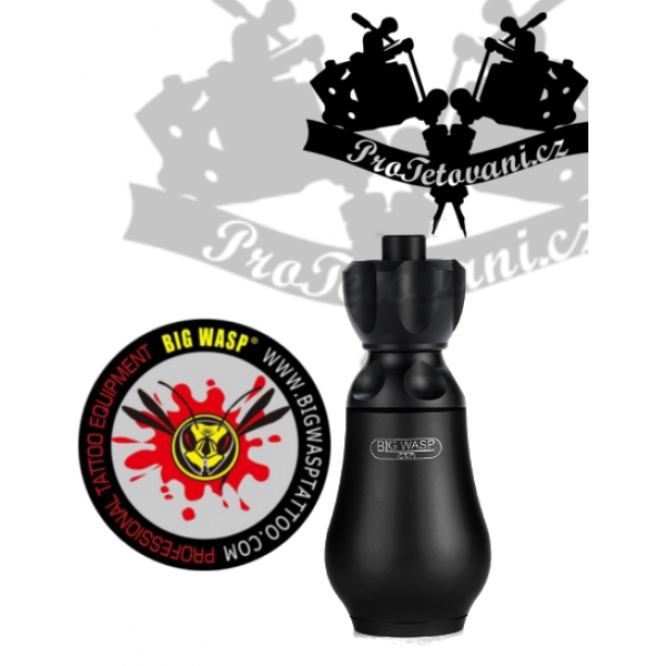 Vysoce odolný tetovací grip BIGWASP BLACK na tetovací cartridge 