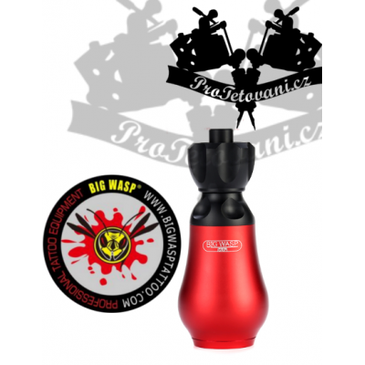 Vysoce odolný tetovací grip BIGWASP RED na tetovací cartridge 