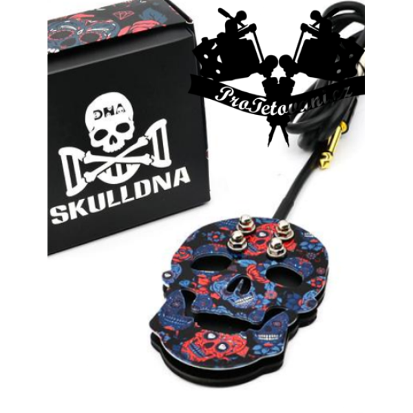 Prémiový tetovací pedál funky skull 