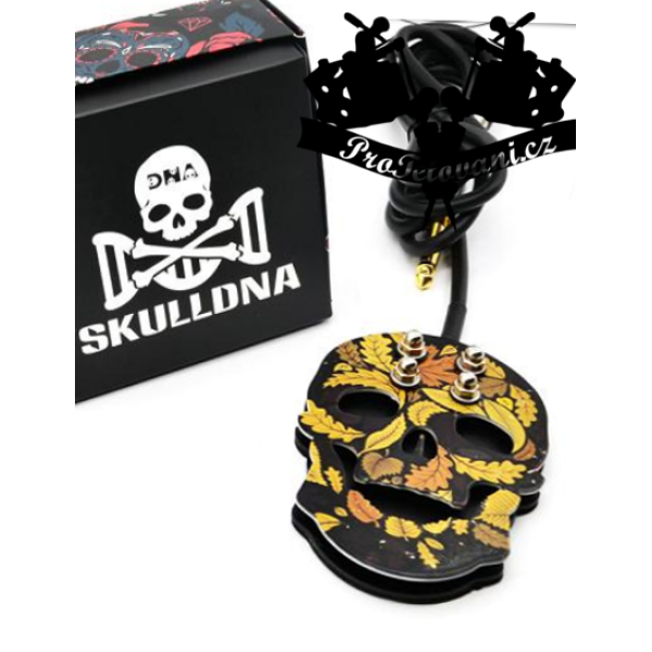 Prémiový tetovací pedál funky skull leaf