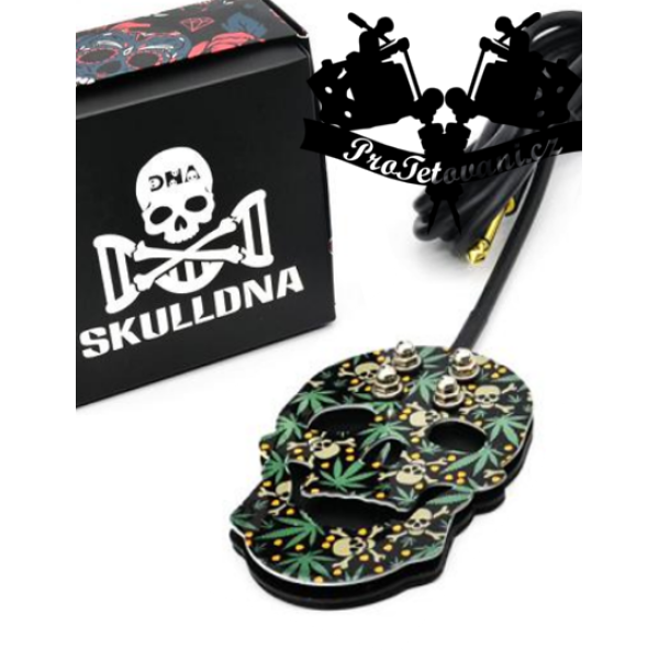 Prémiový tetovací pedál funky skull weed