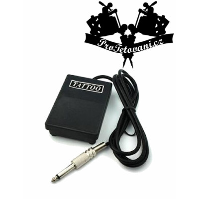 Nožní pedál černý pro tetovací strojky